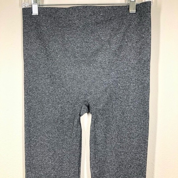 Spanx Seamless Heathered Gray Full Length Compression Legging Large - Picture 3 of 8